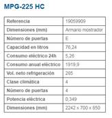 Mesa Refrigerada Gastronorm Serie GN 1/1 MPG-225 HC EDENOX