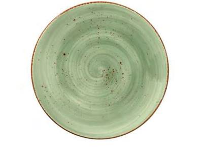 Plato Llano Colors Green 27 cm