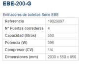 Enfriador Botellas EBE-200-G 4P EDENOX