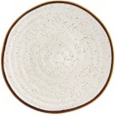 Plato Llano Rustic Blend Blanco 28 cm