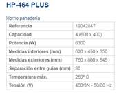 Horno Panaderia HP-464 PLUS (4 parrilas) EDENOX