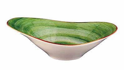 Bowl Oval Therapy Green 27x18 cm-B928137